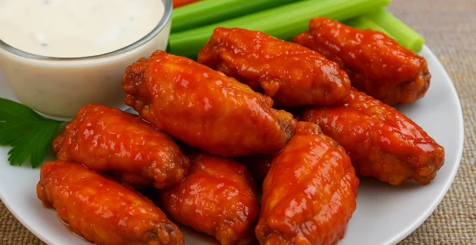 Alitas Buffalo en kamado: crujientes, picantes y llenas de sabor